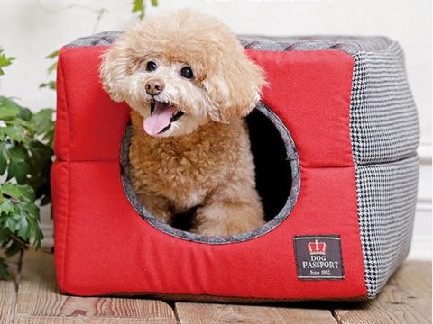 ポンポリース 犬用ベッド 犬用カドラー 2WAYカドラー ミックスチェック S 画像 PomPreece ペット用ベッド 東京 フントヒュッテ 文京区_2