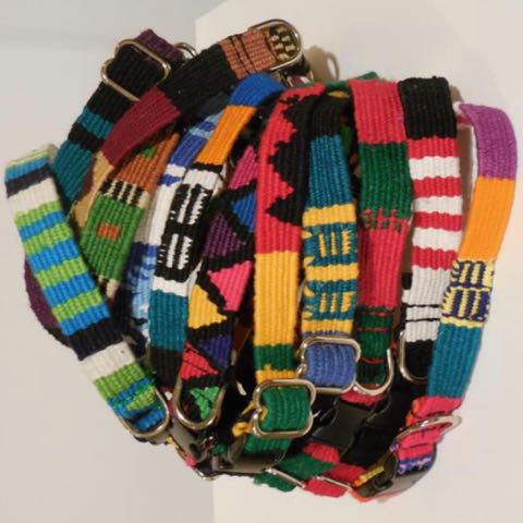 Color Pet Products MAYA Rasta カラーペットプロダクツ マヤ 首輪&リードセット ラスタカラー ジャマイカ レゲエ 民族 かわいい 犬グッズ 犬用品 販売 東京 フントヒュッテ 1.jpg