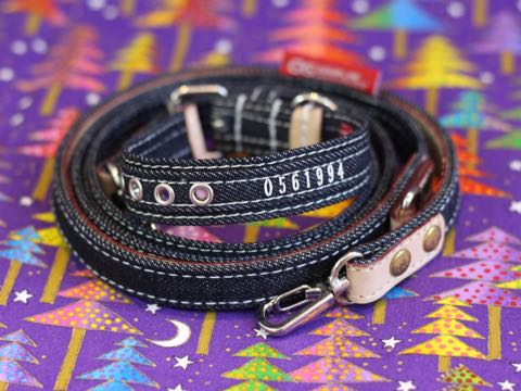 GG DENIM LINE ジジ・デニムライン デニム 首輪 リード ハーネス 犬用品 犬グッズ 販売 フントヒュッテ 東京 ジジデニムライン 画像 2.jpg