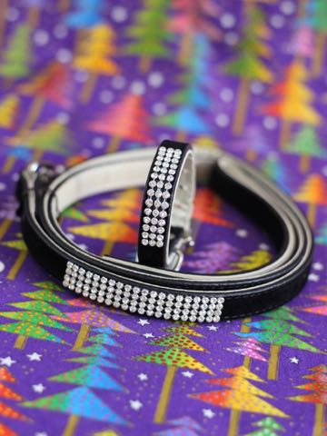 EAST SIDE COLECTION Collar & Leash 首輪&リードセット ラインストーン 犬 首輪 リード かわいい 犬グッズ 犬用品 販売 東京 フントヒュッテ 6.jpg