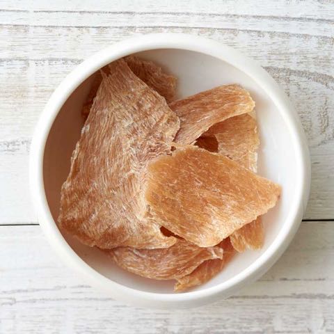 わんのはな 無添加 オーガニック 食品 ケア用品 企画販売 愛犬 エコロジカルドッグライフ 化学合成添加物を可能な限り使用しない商品 ヒューマンレベル原料 フントヒュッテ わんのはな 無薬鶏むね肉ドライスライス 2.jpg