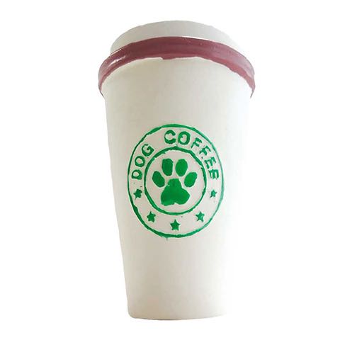 dogcafe ティーブレイク コーヒータンブラー ドーナツ クッキー 犬用おもちゃ ラテックス スクイーカー ドッグトイ 画像 dogtoy _ 4.jpg