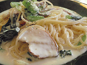 「スモークチキンと八海山のクリーム