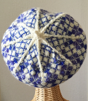 Argyle Beret Blue