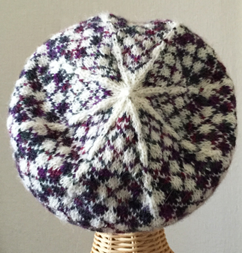 Argyle Beret Navy