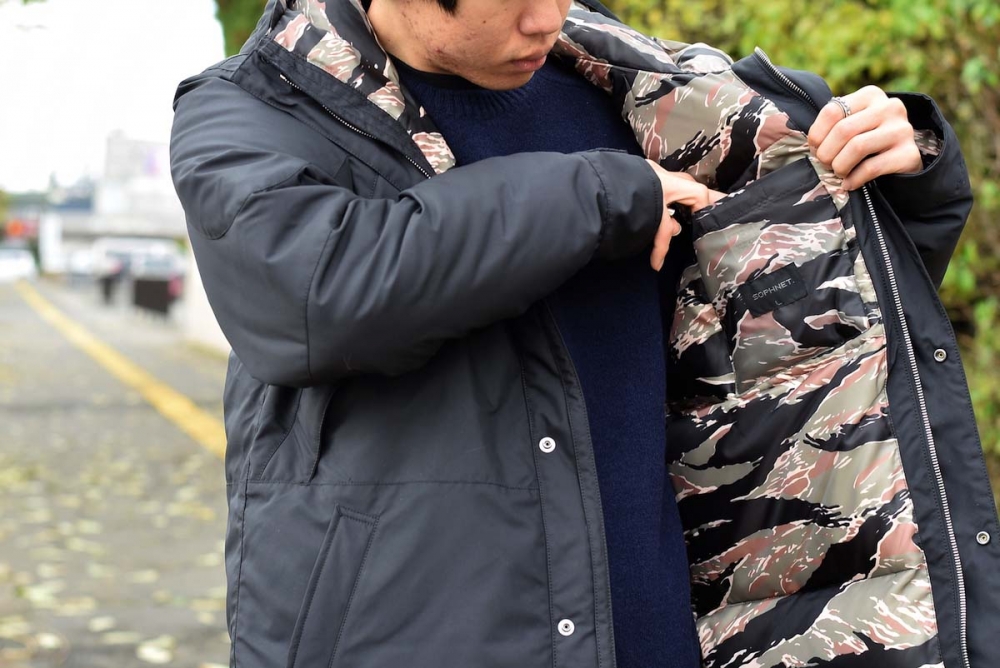 SOPHNET. ダウンジャケット SOPH. | SHADOW RIP STOP DOWN JACKET(XL NAVY):