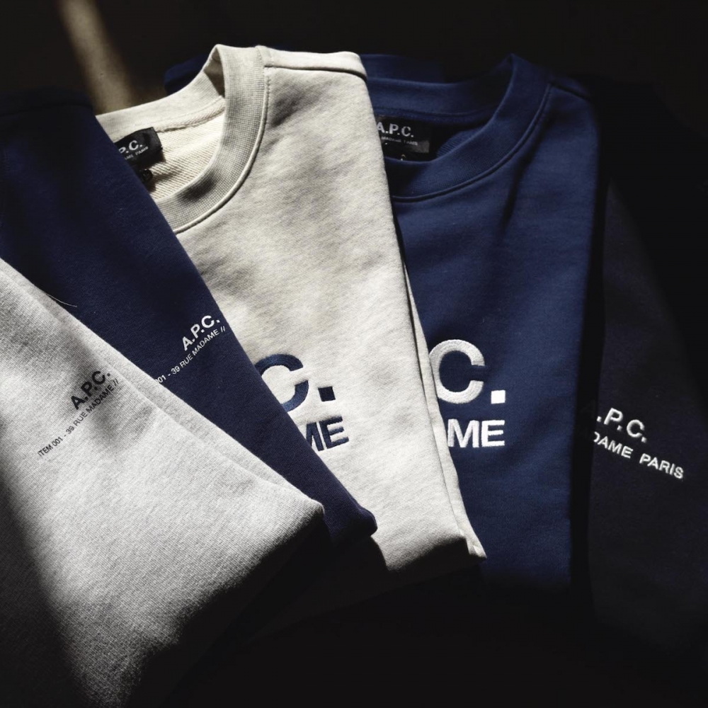 A.P.C.らしいデザインセンスの光るスウェットシリーズ。 | 1989 A.P.C.らしいデザインセンスの光るスウェットシリーズ。 | 1989