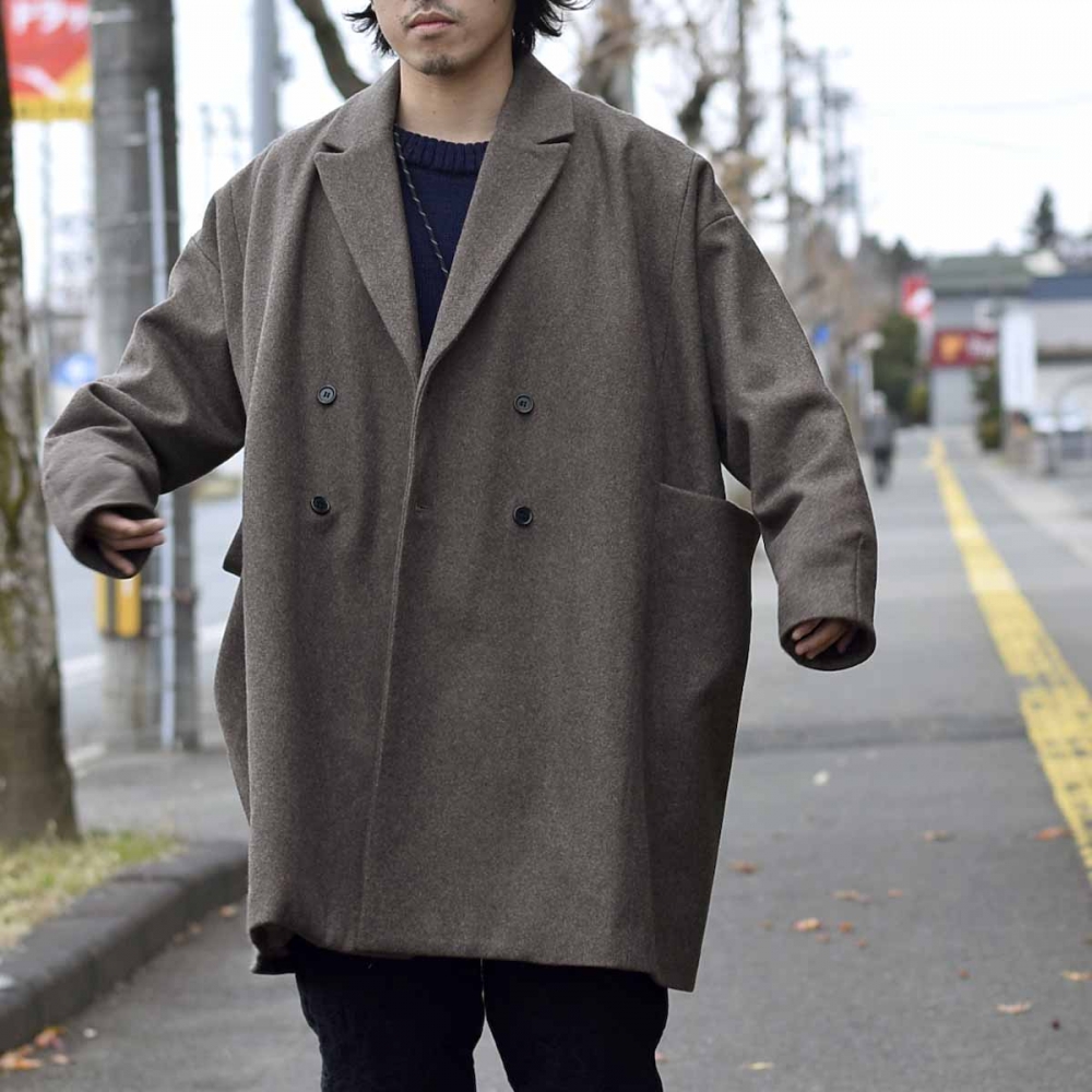 BASISBROEK バージスブルック EGG WOOL DOUBLE COAT - ジャケット ...