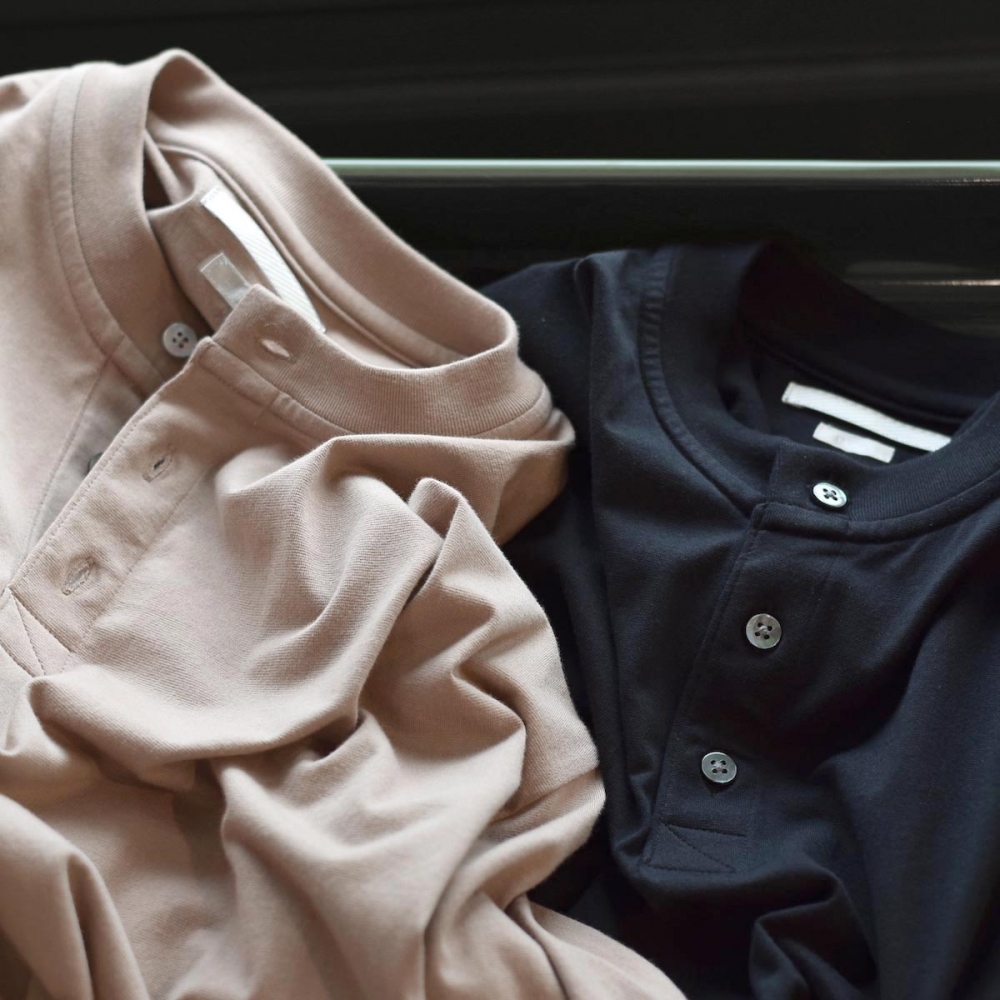 ヘンリーネック blurhms (ブラームス Men's 0 サーマルカットソー