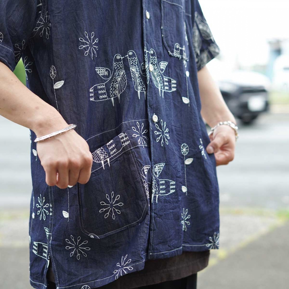 ナチュラルネイビー 最終価格!ENGINEEREDGARMENTS デニムcovervest