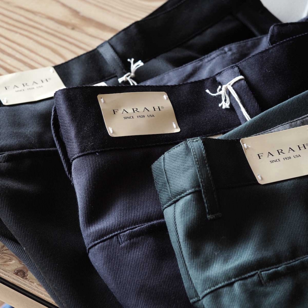 FARAH 良色すぎるウールのワイドスラックス。 | 1989 Men's Blog