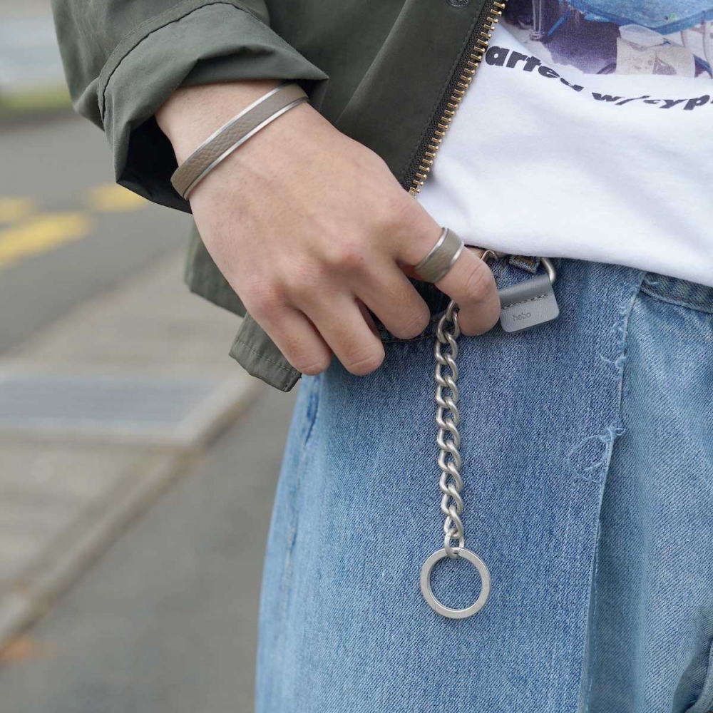 hobo バングル HOBO / BRASS BRACELET S・L ＆ BRASS RING SHRINK LEATHER