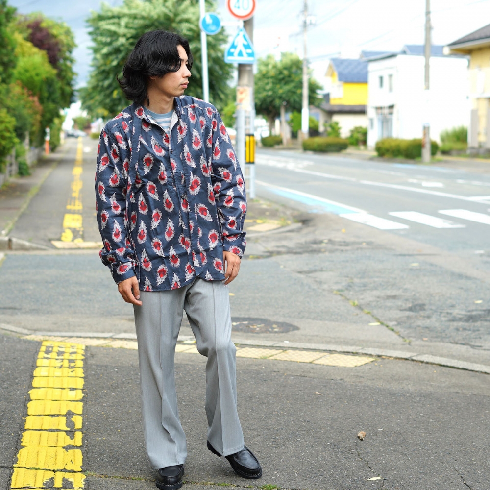 Needles ASCOT COLLAR EDW SHIRT Mサイズ Ascot Collar EDW Shirt Blue – Slam Jam®