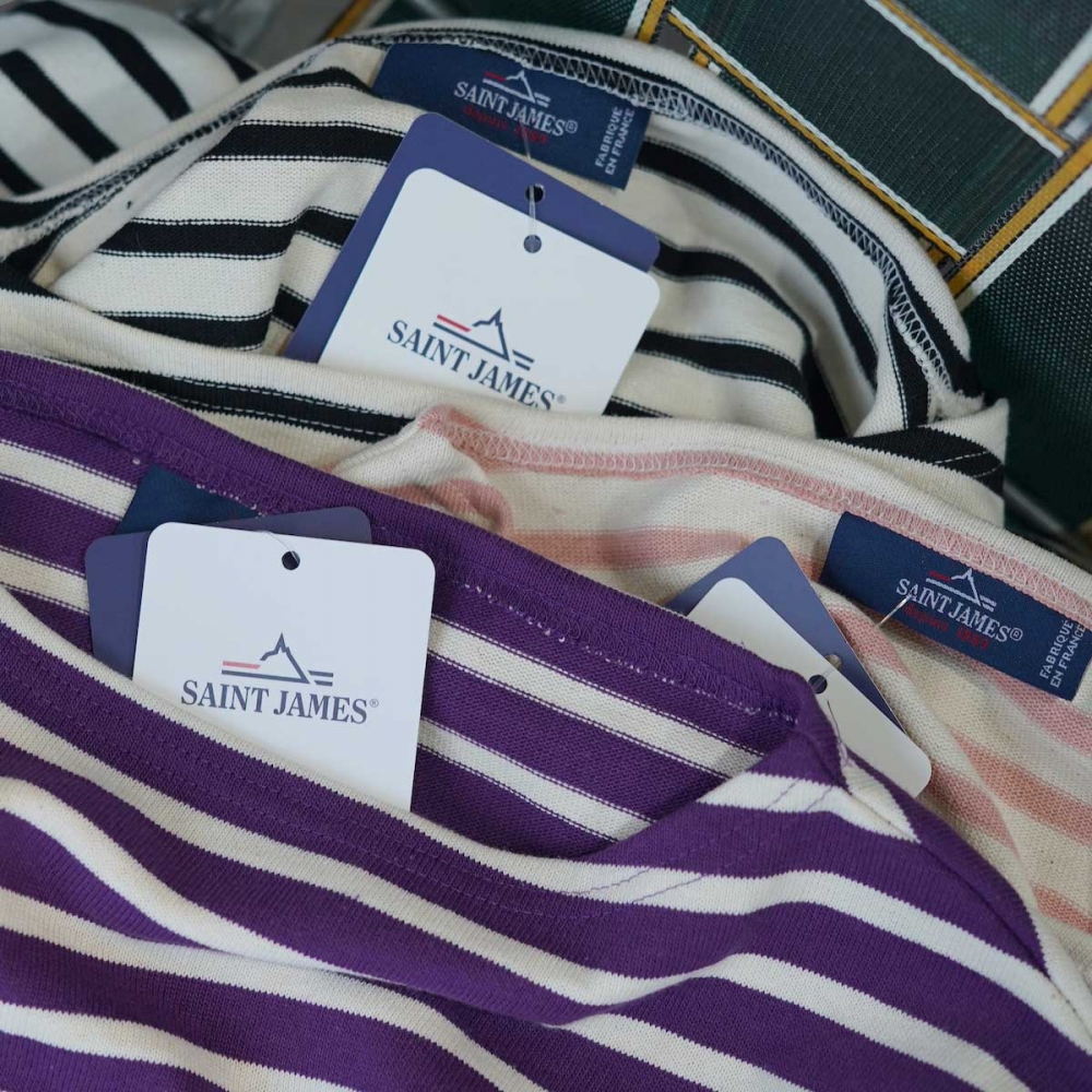 Saint James バスクシャツ ウェッソン フランス製タグ有り