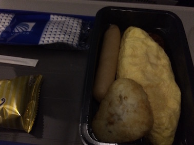ユナイテッド航空機内食朝食