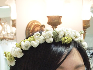 アトリエ染花×CliO mariage(アトリエセンカ×クリオマリアージュ) シロツメクサのウエディング花冠