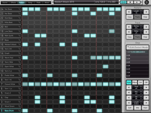 Waldorf Attack Drums for iPad