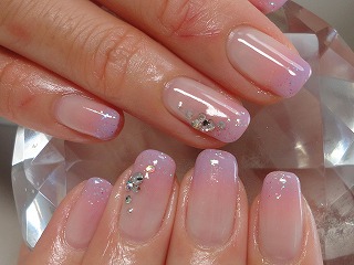 ピンク 紫 Wグラデーション 和歌山ネイルサロン Nailsmalheim メルヘイム