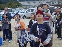モデルロケット打ち上げ
