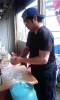 手打ち麺実演