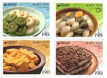 世界のスイーツ(お菓子・ケーキ、パン)や喫茶の切手