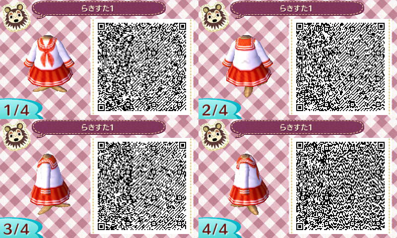 とびだせどうぶつの森 服デザインqrコードまとめ 旧 鬼灯イロハ