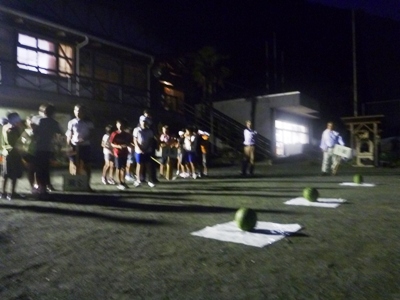 緑の少年団交流会23スイカ割り