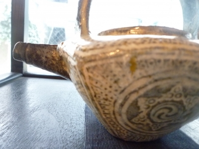 古松淳志　粉引片口　陶芸　象形文字　値下げしました！ 古松淳志粉引片口陶芸象形文字値下げしました！