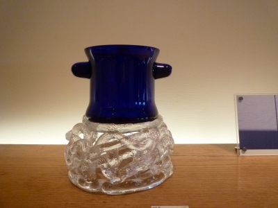 チェコガラス瓢簟茶入　内田　繁　作 463．銀座一穂堂サロン：内田繁を偲ぶ展・1 | お茶を楽しむ生活