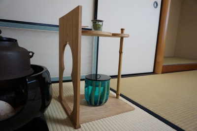 瓢棚　ひさご棚　茶道具 茶道 瓢棚（ひさごだな）のお稽古 – 民泊さいわき 古民家で着付