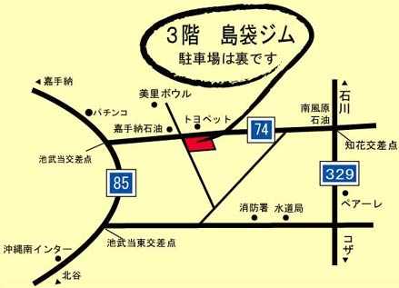 ジムの地図です