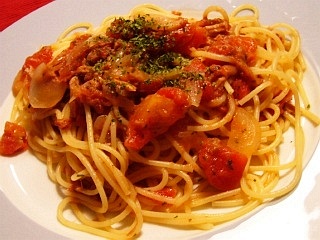 トマトツナパスタ