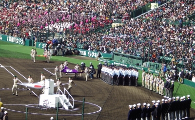 第87回選抜高等学校野球大会開会式奉仕 ボーイスカウト和泉3団
