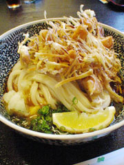 明石天かき揚げぶっかけうどん