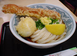 釜たけのちく玉天ぶっかけ