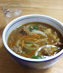 皐月庵のカレーうどん