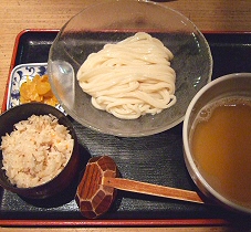 饂飩の四国のひやあつ定食