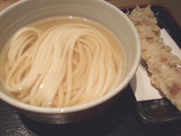 饂飩の四国のひやひやとちくわ天