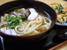 麺の旅歌のかき揚げうどん