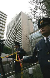 西村真悟衆院議員の長男が転落した衆院議員宿舎=東京都港区赤坂で2008年1月9日午前11時35分、長谷川直亮撮影