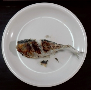 アジの塩焼き