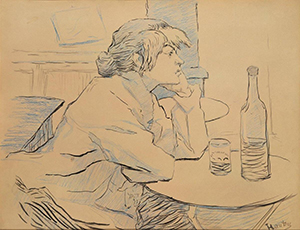 酒を飲む女または二日酔い』 by アンリ・ド・トゥールーズ