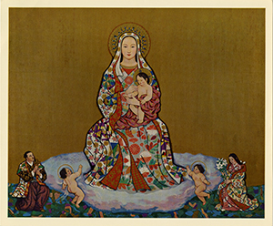 栄光の聖母マリア』 by 堂本印象 | with a kiss, passing the key