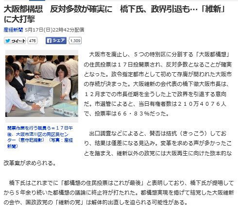 グローバリズム残党の 最後の期待の星 橋下徹 維新の会は消滅決定 日本中を不幸に陥れたグローバリズム残党はシンガポールへ移住するしかなくなったね 韓国に飽きてきた韓国語翻訳家が せっかく韓国に興味を持ってくれた日本人に 韓国ばかり見てると頭が悪くなる