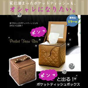 ポンッと出る!ポケットティッシュボックス