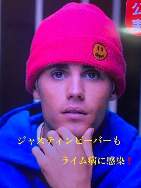 ジャスティン ビーバー ピンクニット帽