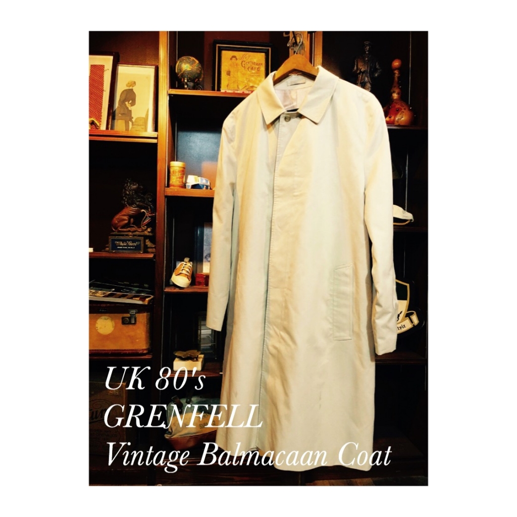 UK 80's GRENFELL Vintage Balmacaan Coat | Hey Gentleman Cafe