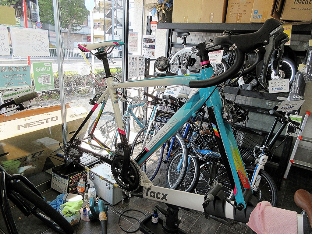 ちいさな自転車家　ESR　GSR　HMR-700　初音ミク　ロードバイク　ハドラス　ガラスコーティング