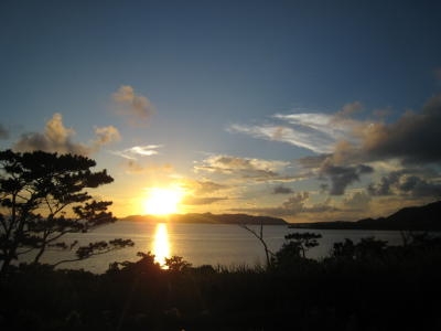 夕日