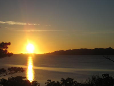 夕日